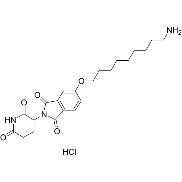 Thalidomide-5-O-C9-NH2 hydrochloride Chemical Structure
