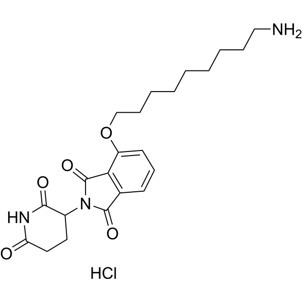 Thalidomide-4-O-C9-NH2 hydrochloride Chemical Structure