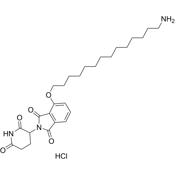 Thalidomide-4-O-C14-NH2 hydrochloride Chemical Structure