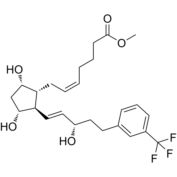 17-Trifluoromethylphenyl trinor prostaglandin F2α methyl ester Chemical Structure