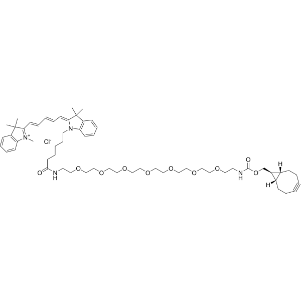 Cy5-PEG7-endo-BCN Chemical Structure