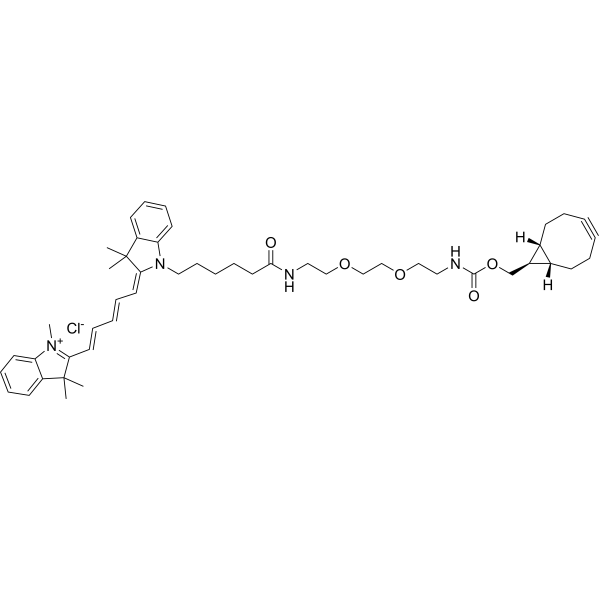 Cy5-PEG2-exo-BCN Chemical Structure