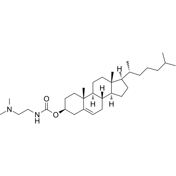 3β-[N-(N′,N′-Dimethylaminoethyl)carbamoyl]cholesterol Chemical Structure
