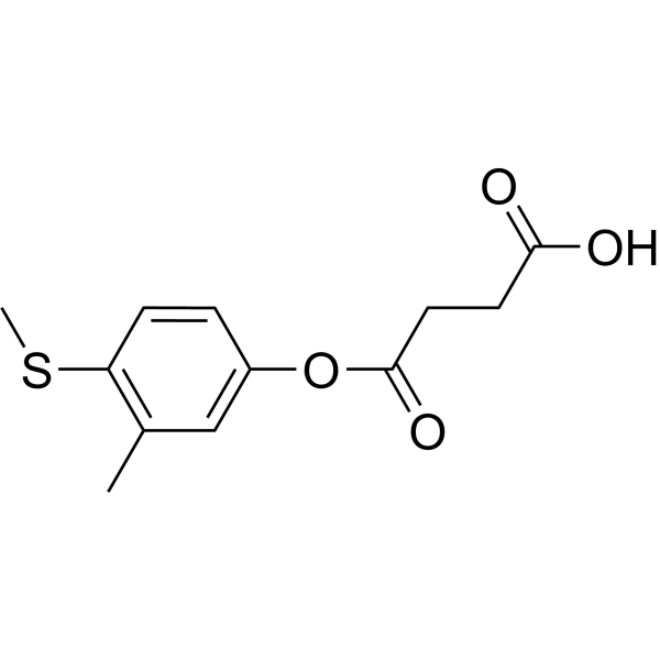 Methylthiomcresol-succinaldehydic acid Chemical Structure
