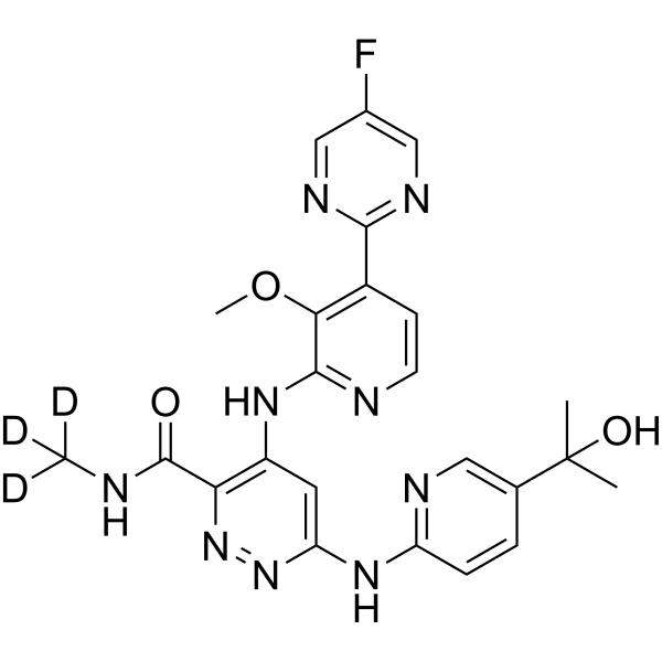 TYK2 JH2-IN-1-d<sub>3</sub> Chemical Structure