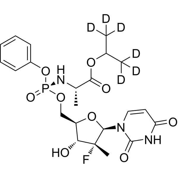 Sofosbuvir-d<sub>6</sub> Chemical Structure