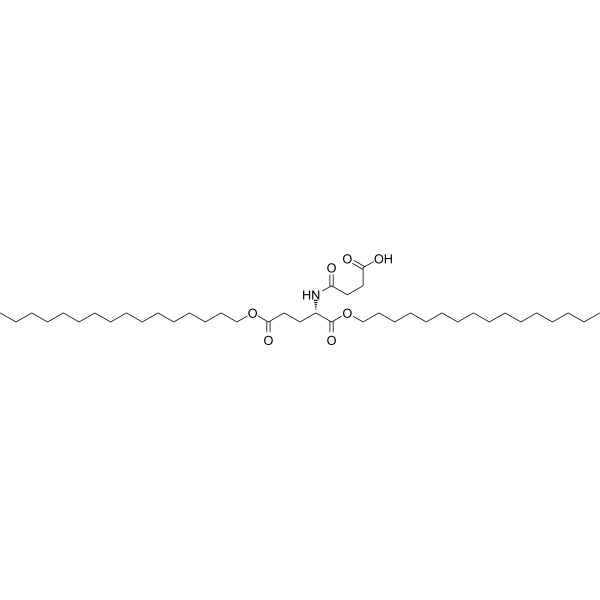 1,5-Dihexadecyl N-(3-carboxy-1-oxopropyl)-L-glutamate Chemical Structure
