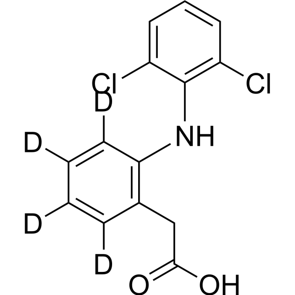 Diclofenac-d<sub>4</sub> Chemical Structure