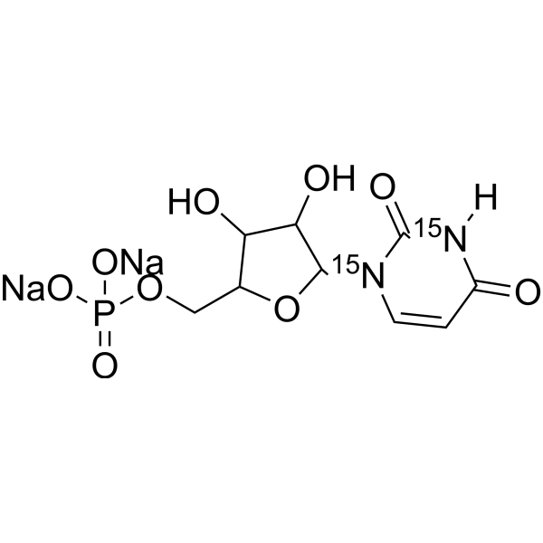Uridine-5'-monophosphate-<sup>15</sup>N<sub>2</sub> sodium Chemical Structure