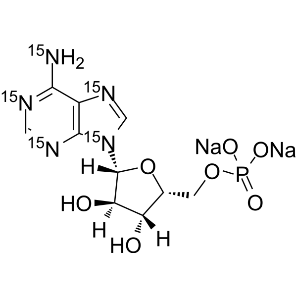 Adenosine-5′-<em>monophosphate</em>-15N5 sodium