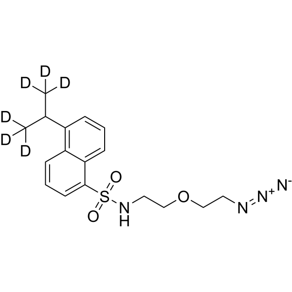 Dansyl-2-(2-azidoethoxy)ethanamine-d<sub>6</sub> Chemical Structure