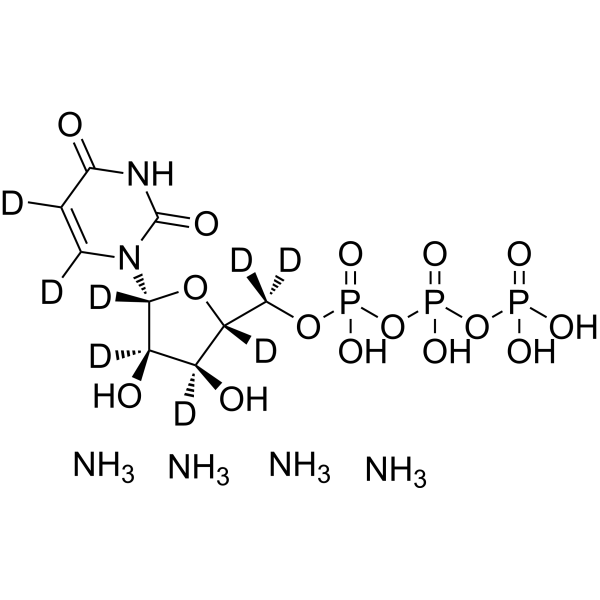 Uridine 5'-triphosphate ammonium salt-d<sub>8</sub> Chemical Structure
