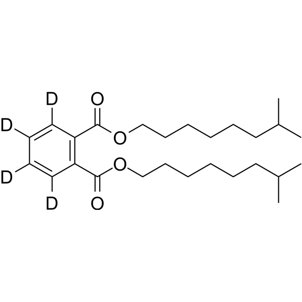 Bis(7-methyl-1-octyl) Phthalate-3,4,5,6-d<sub>4</sub> Chemical Structure