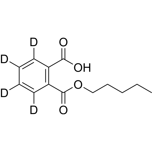 Mono-n-Pentyl Phthalate-3,4,5,6-d<sub>4</sub> Chemical Structure