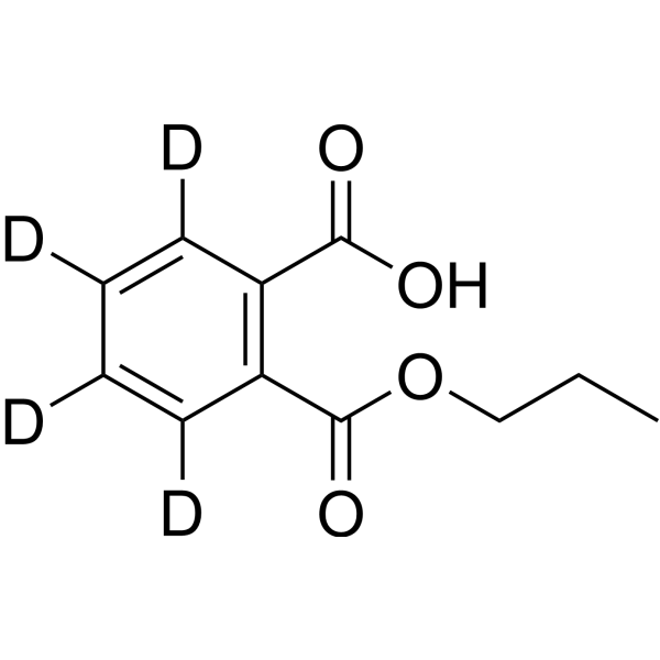 Mono-n-Propyl Phthalate-3,4,5,6-d<sub>4</sub> Chemical Structure