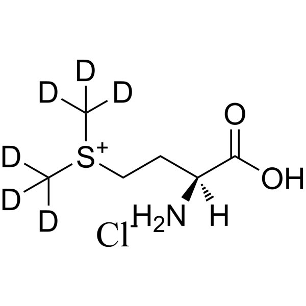 L-Methionine-d<sub>3</sub> (S-methyl-d<sub>3</sub>) Methyl-d<sub>3</sub>-sulfonium Chloride Chemical Structure