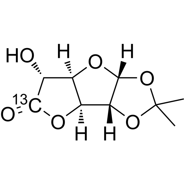 <em>1</em>,2-O-Isopropylidene-β-L-idofuranuronic-<em>6</em>-<em>13</em><em>C</em> acid γ-lactone