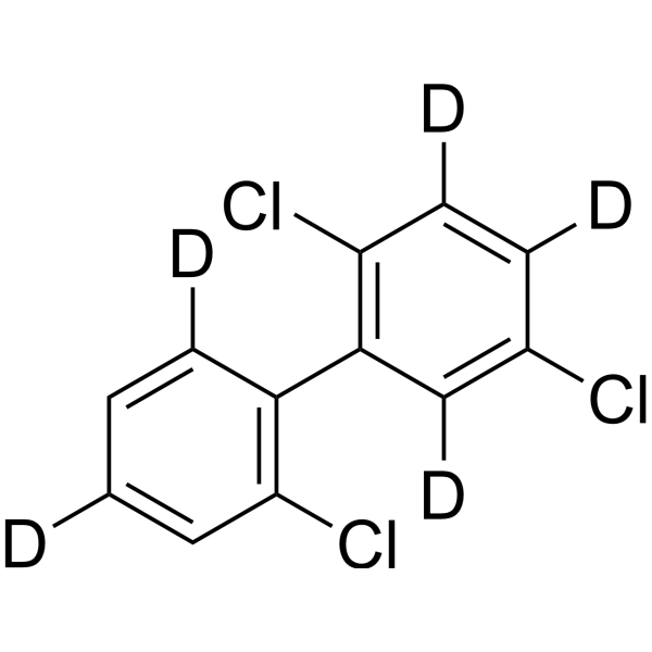 2,2′,5-Trichlorobiphenyl-3,4,4′,6,6′-d<sub>5</sub> Chemical Structure