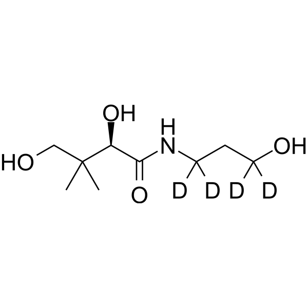 D-Panthenol-d<sub>4</sub> Chemical Structure