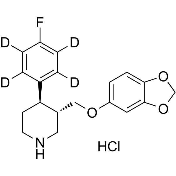 rel-Paroxetine-d<sub>4</sub> hydrochloride Chemical Structure
