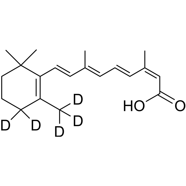 Isotretinoin-d<sub>5</sub> Chemical Structure