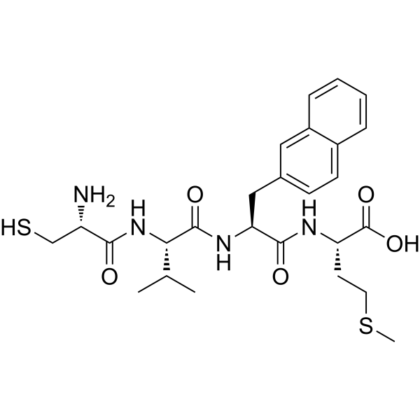 H-Cys-Val-2-Nal-Met-OH Chemical Structure