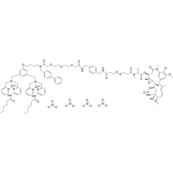 Zn-DPA-maytansinoid conjugate 1 Chemical Structure