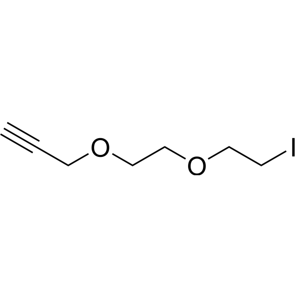 Alkyne-PEG2-iodide Chemical Structure