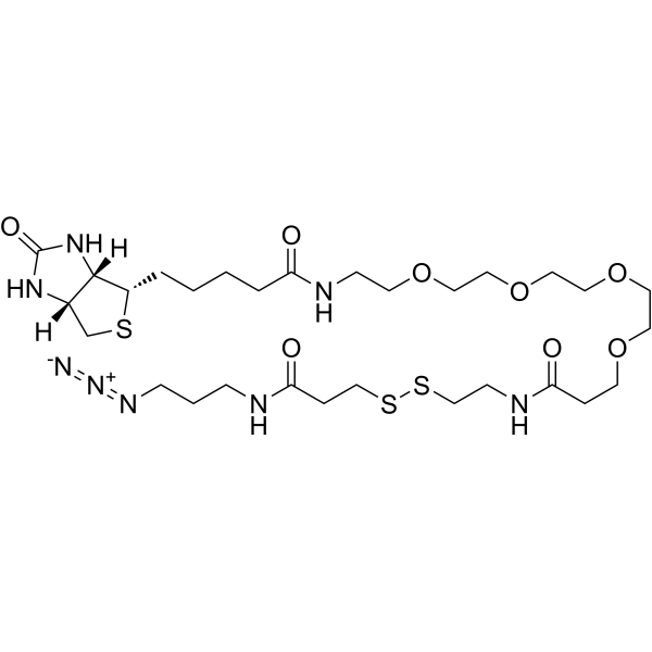 Biotin-PEG(4)-SS-Azide Chemical Structure