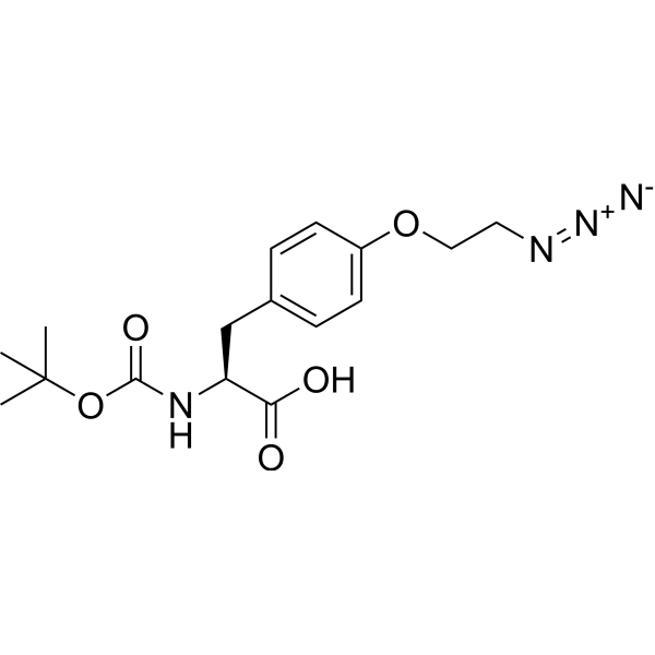 Boc-L-Tyr(2-azidoethyl)-OH Chemical Structure