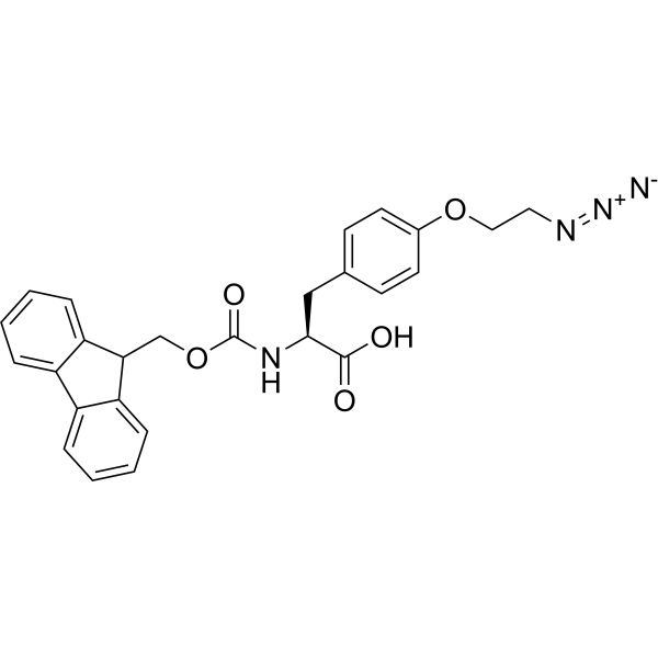 Fmoc-L-Tyr(2-azidoethyl)-OH Chemical Structure