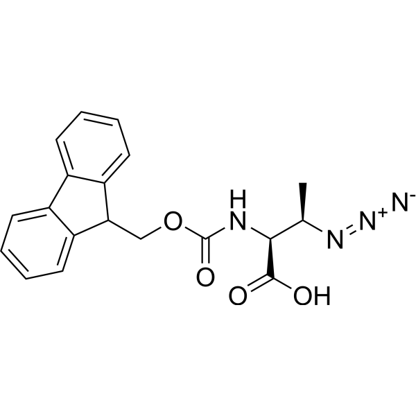 (2S,3R)-Fmoc-Abu(3-N3)-OH Chemical Structure