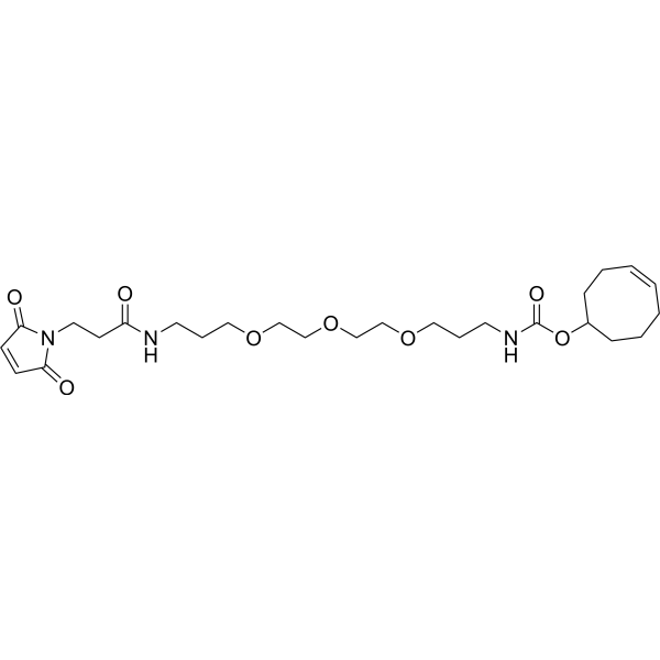 TCO-PEG3-maleimide Chemical Structure