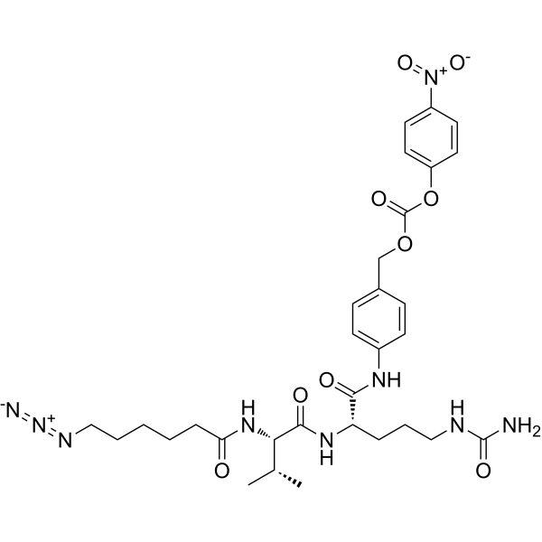 6-Azidohexanoyl-Val-Cit-PAB Chemical Structure