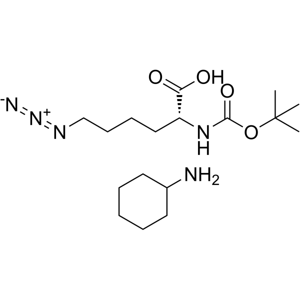 Boc-D-Lys(N3)-OH (CHA) Chemical Structure