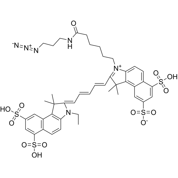 Sulfo-Cy5.5 Azide Chemical Structure