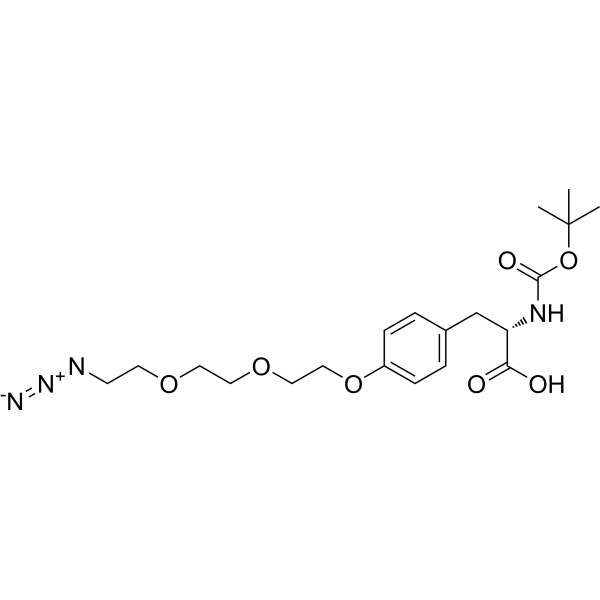 Boc-L-Tyr(PEG(3)-N3)-OH Chemical Structure