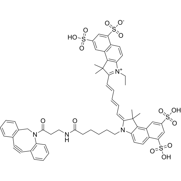 Cy5.5 DBCO Chemical Structure