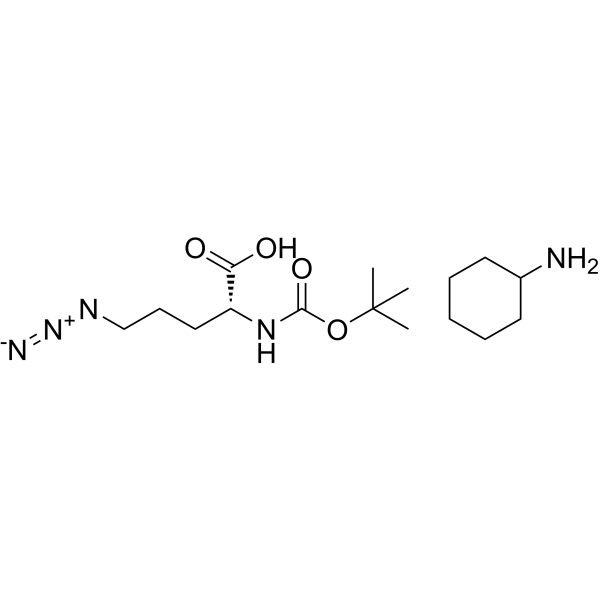Boc-D-Orn(N3)-OH (CHA) Chemical Structure