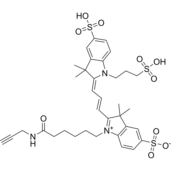 Trisulfo-Cy3-Alkyne Chemical Structure