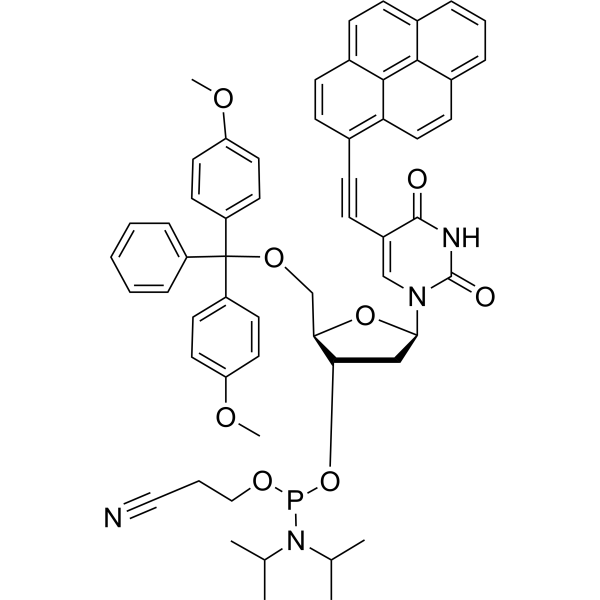 Pyrene phosphoramidite dU Chemical Structure
