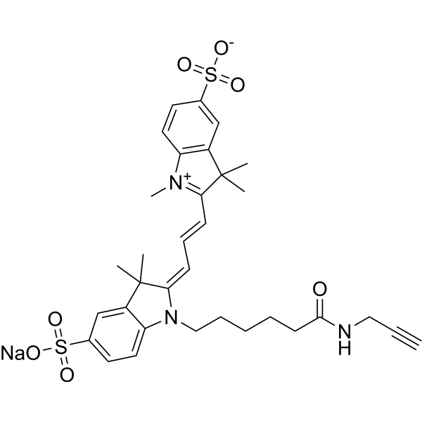 diSulfo-Cy3 alkyne Chemical Structure