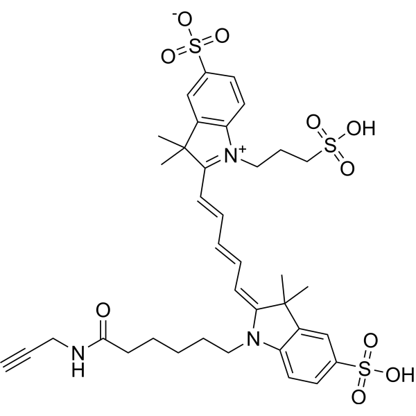 Trisulfo-Cy5-Alkyne Chemical Structure