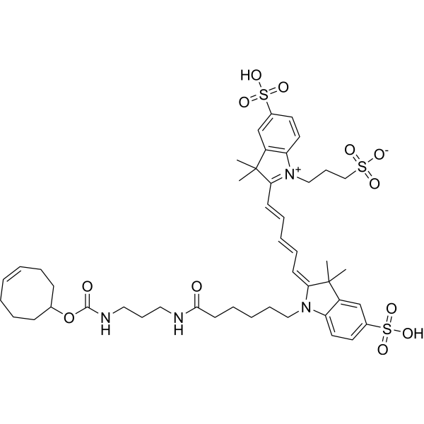 Sulfo-Cy5-TCO Chemical Structure