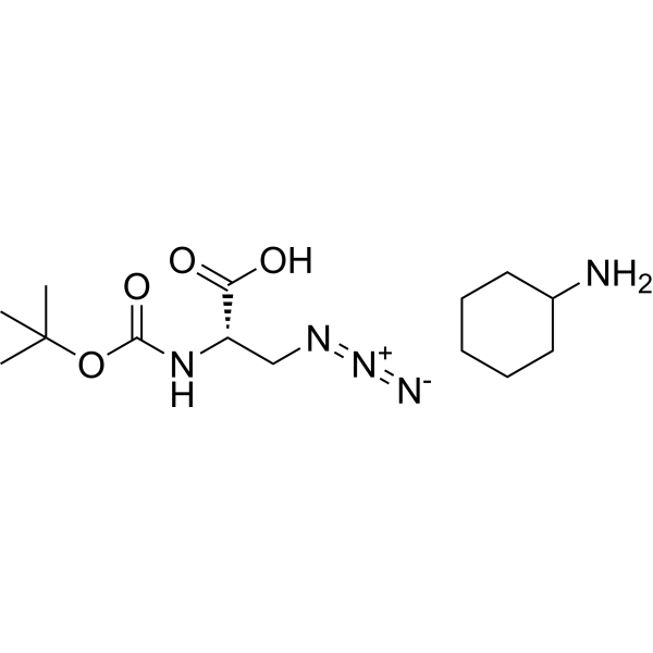 Boc-L-Aza-OH (CHA) Chemical Structure