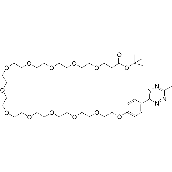 Methyltetrazine-PEG12-t-butyl ester Chemical Structure
