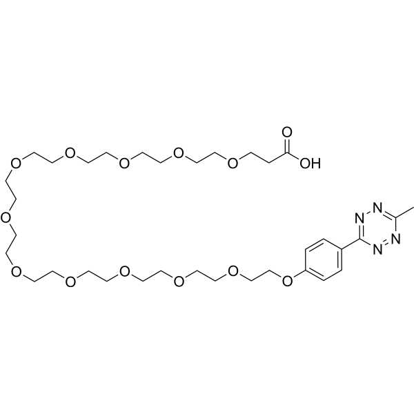 Methyltetrazine-PEG12-acid Chemical Structure