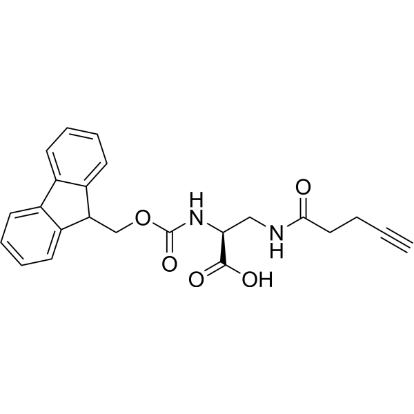 Fmoc-L-Dap(Pentynoyl)-OH Chemical Structure