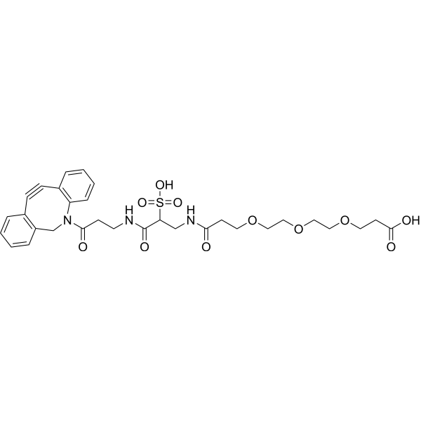 Sulfo DBCO-PEG3-acid Chemical Structure