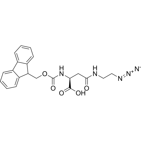 Fmoc-L-Asn(EDA-N3)-OH Chemical Structure